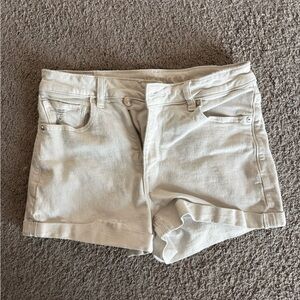 AE White Denim Shorts